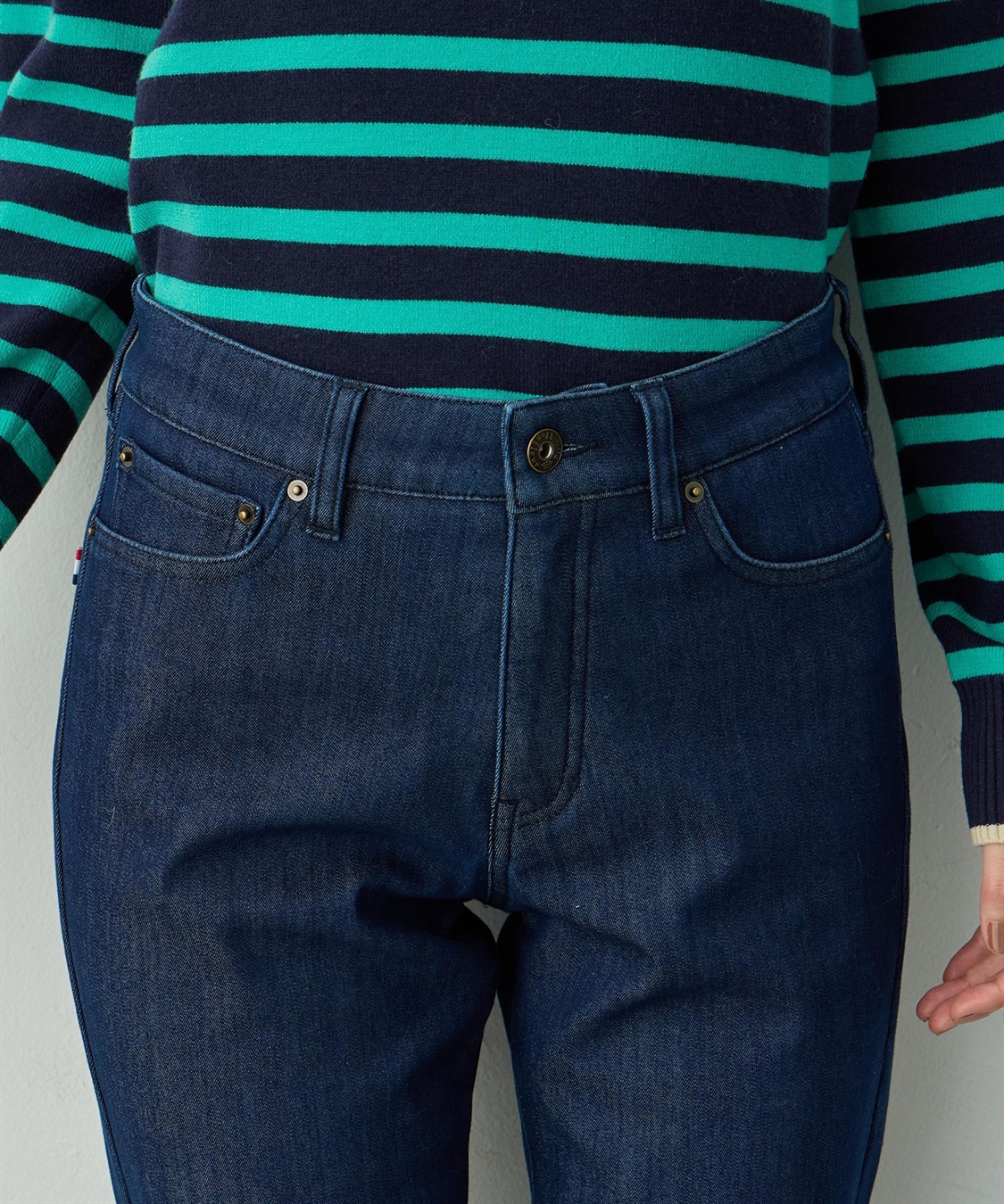 Petit Honfleur デニムフリースパンツ_sub_11