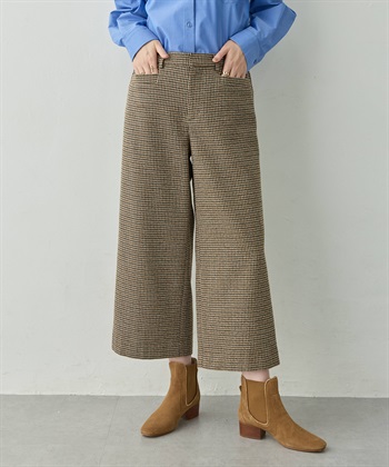 Petit Honfleur チェックワイドパンツ_subthumb_3