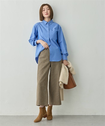 Petit Honfleur チェックワイドパンツ_subthumb_8