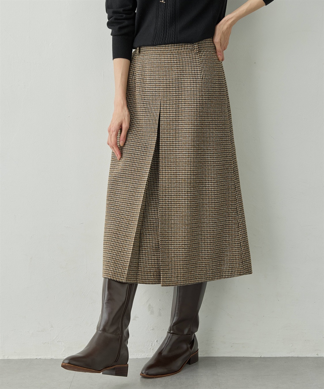 Petit Honfleur チェックスカート_sub_1