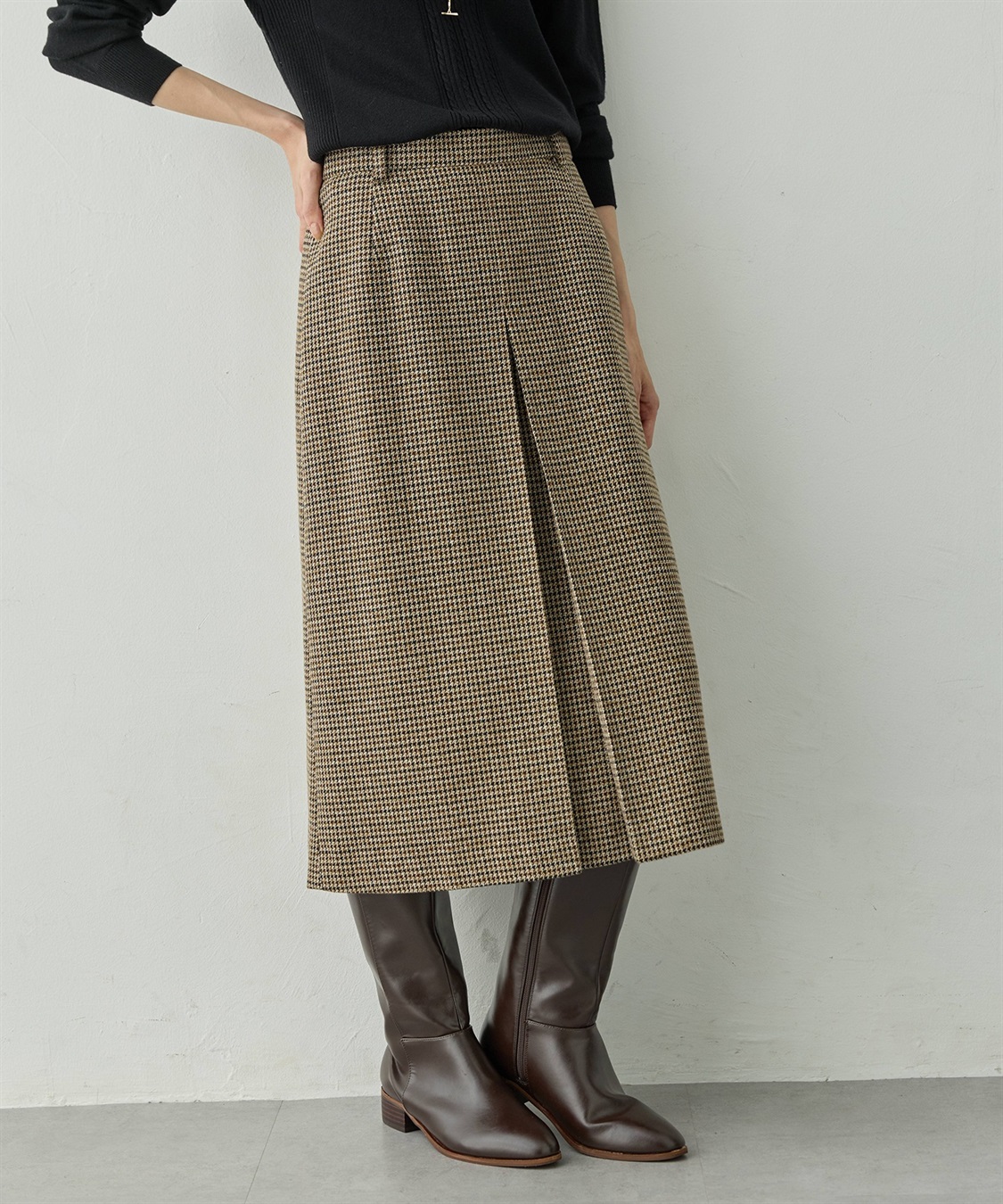 Petit Honfleur チェックスカート_sub_2