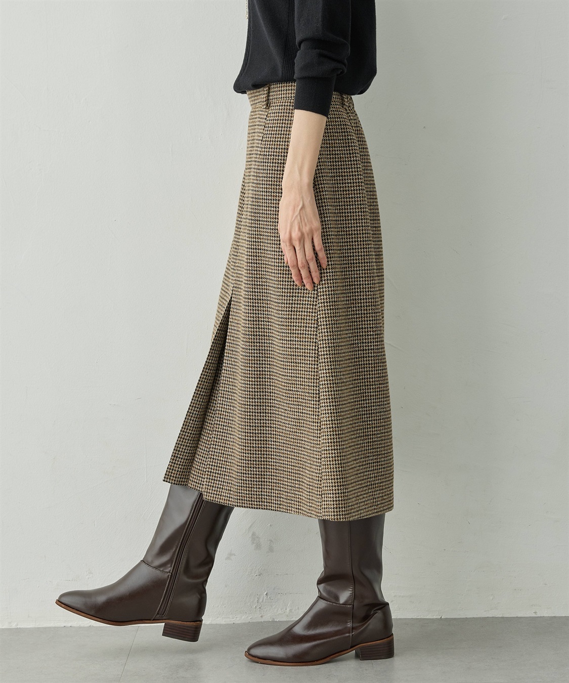 Petit Honfleur チェックスカート_sub_3