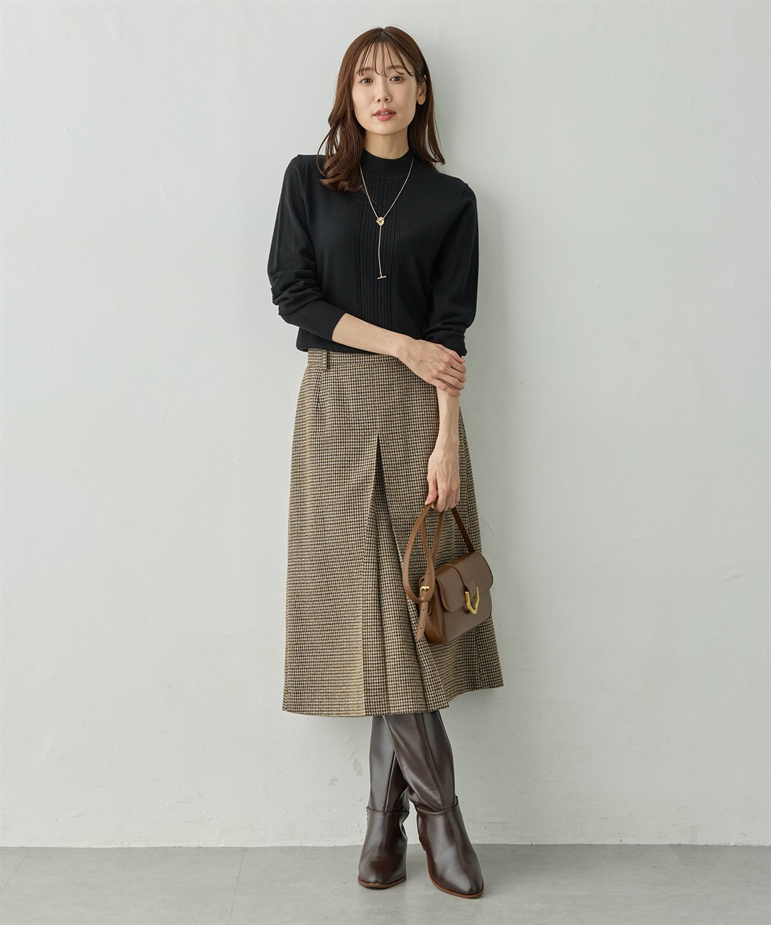 Petit Honfleur チェックスカート_sub_5