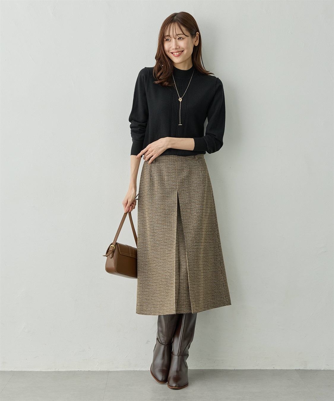 Petit Honfleur チェックスカート_sub_7