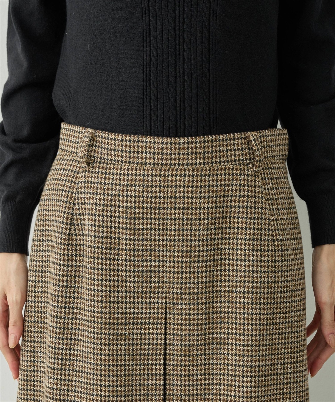 Petit Honfleur チェックスカート_sub_8