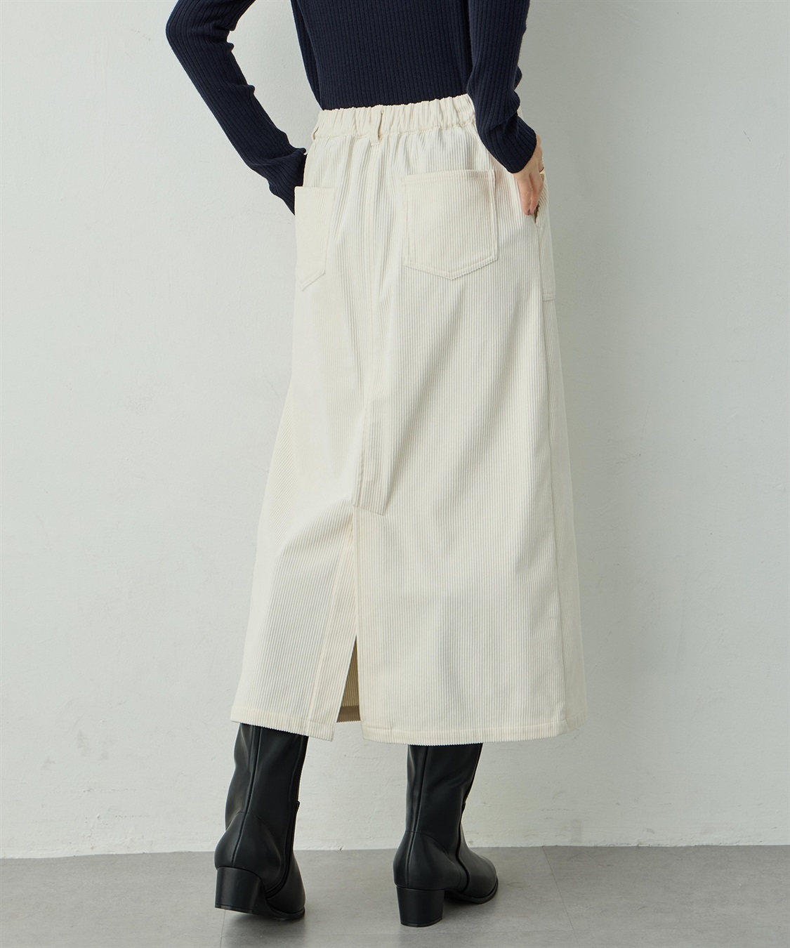 Petit Honfleur コーデュロイスカート_sub_4