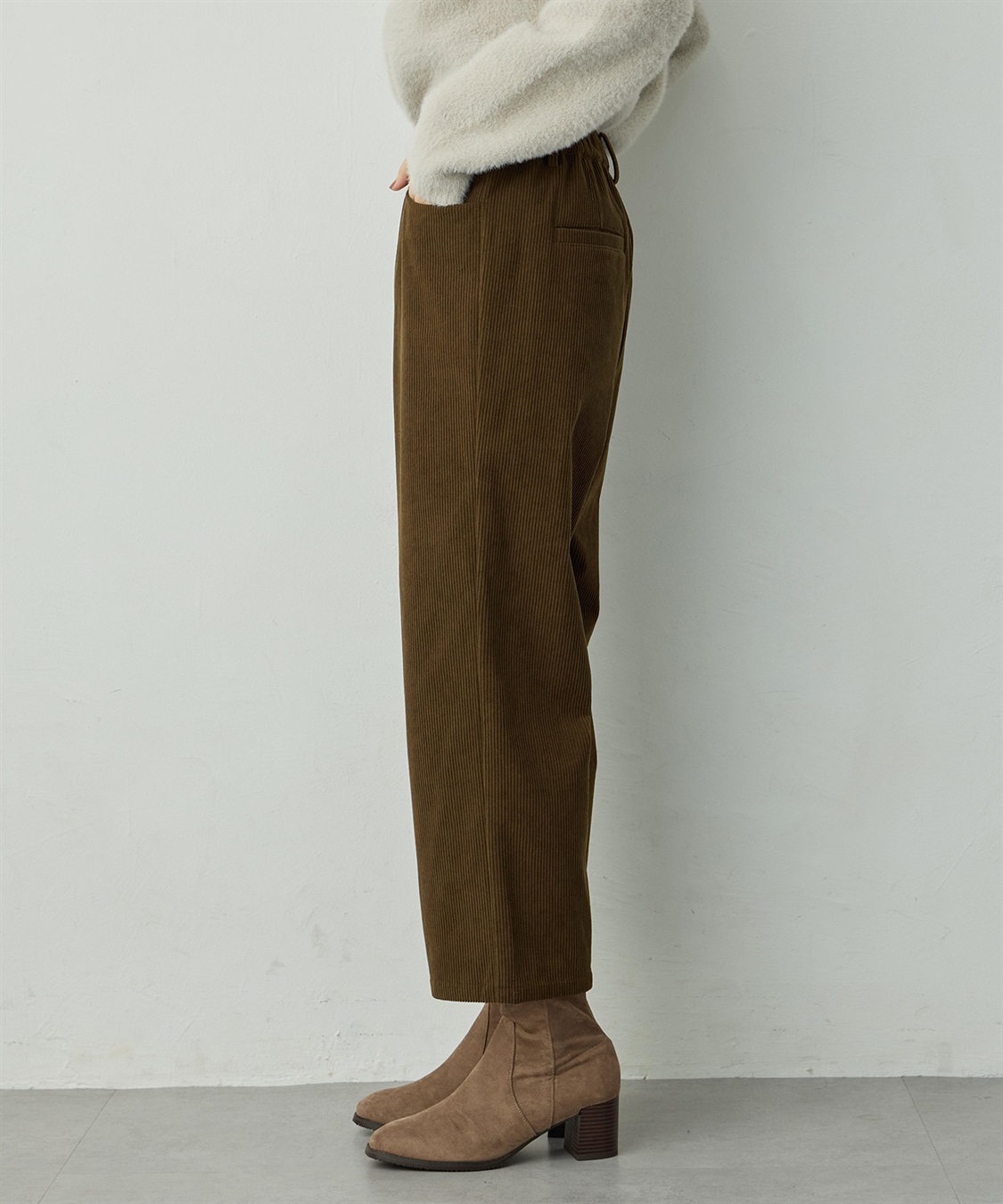 Petit Honfleur コーデュロイセミワイドパンツ_sub_2