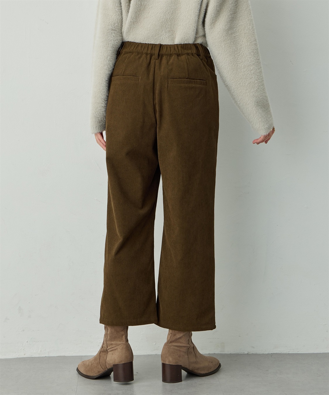 Petit Honfleur コーデュロイセミワイドパンツ_sub_4