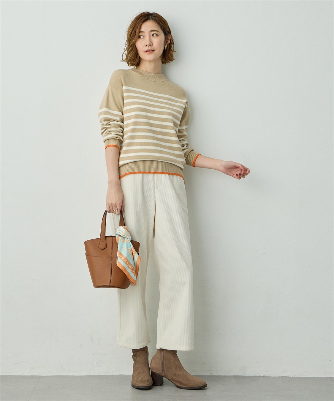 Petit Honfleur コーデュロイセミワイドパンツ_sub_12