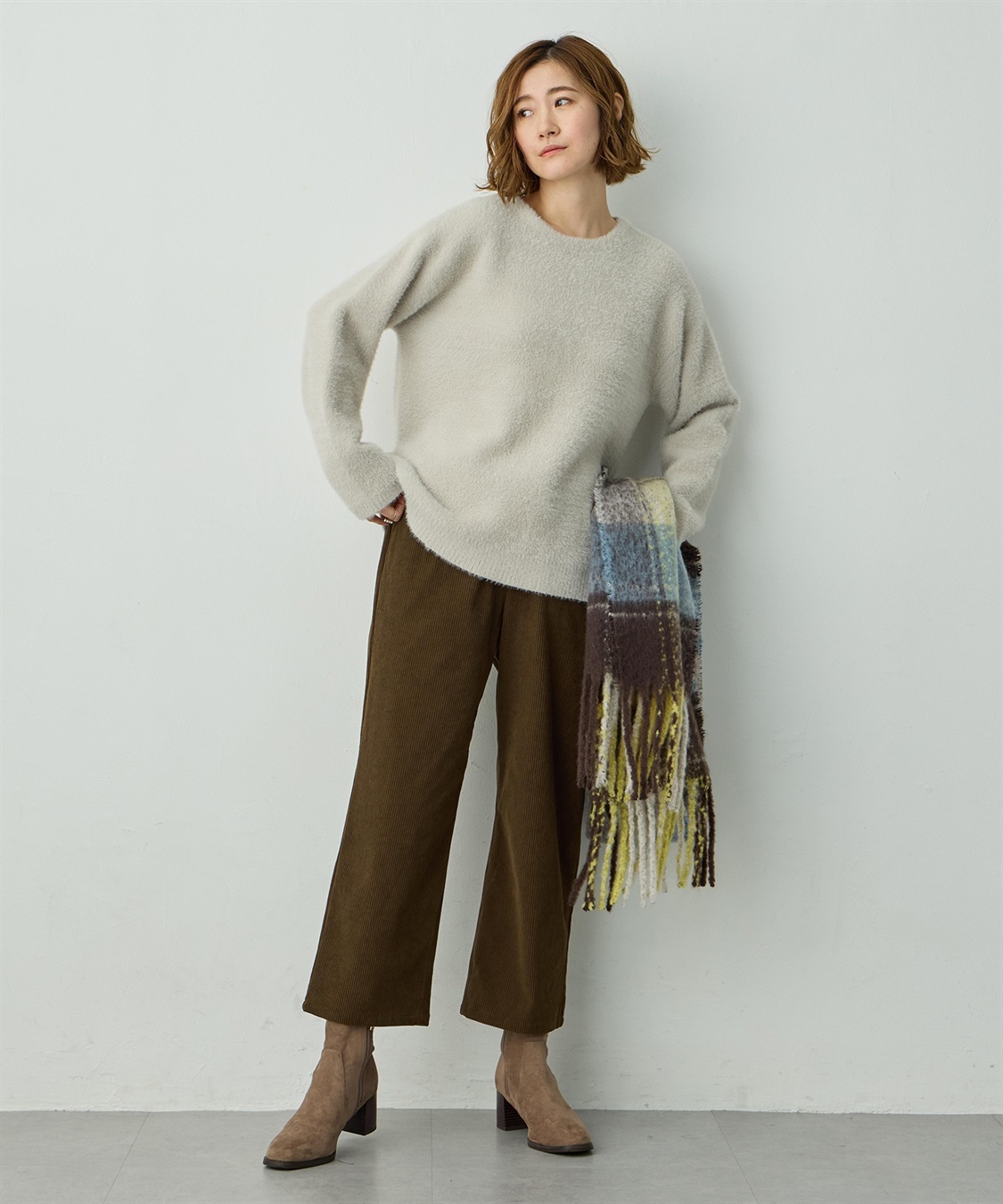 Petit Honfleur コーデュロイセミワイドパンツ_sub_17