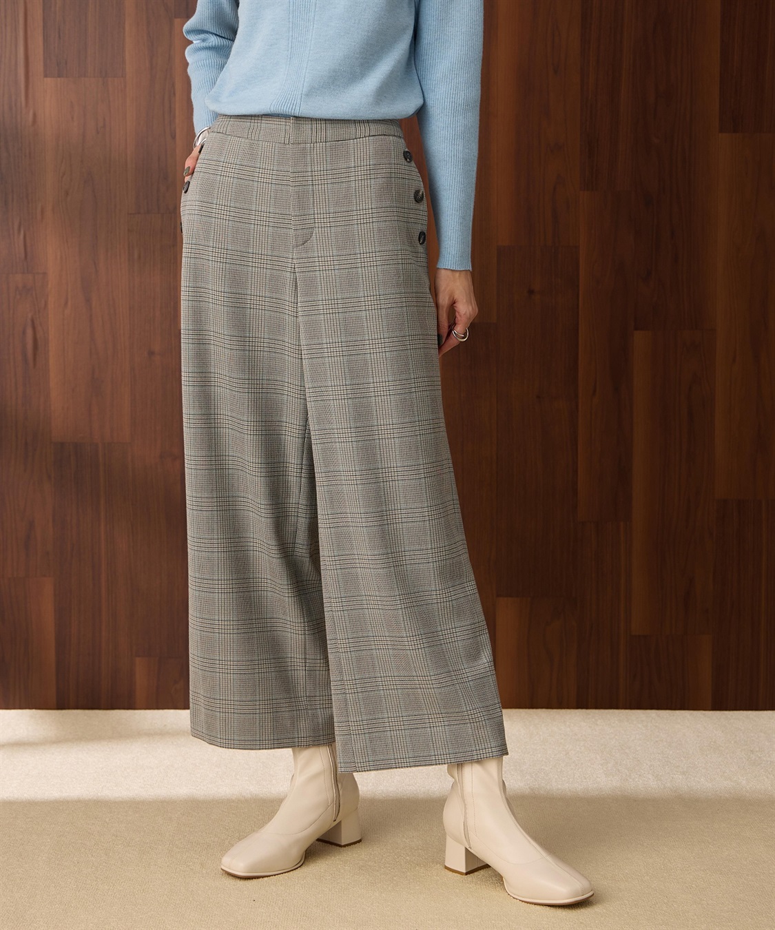 Petit Honfleur 裏起毛パンツ_sub_1