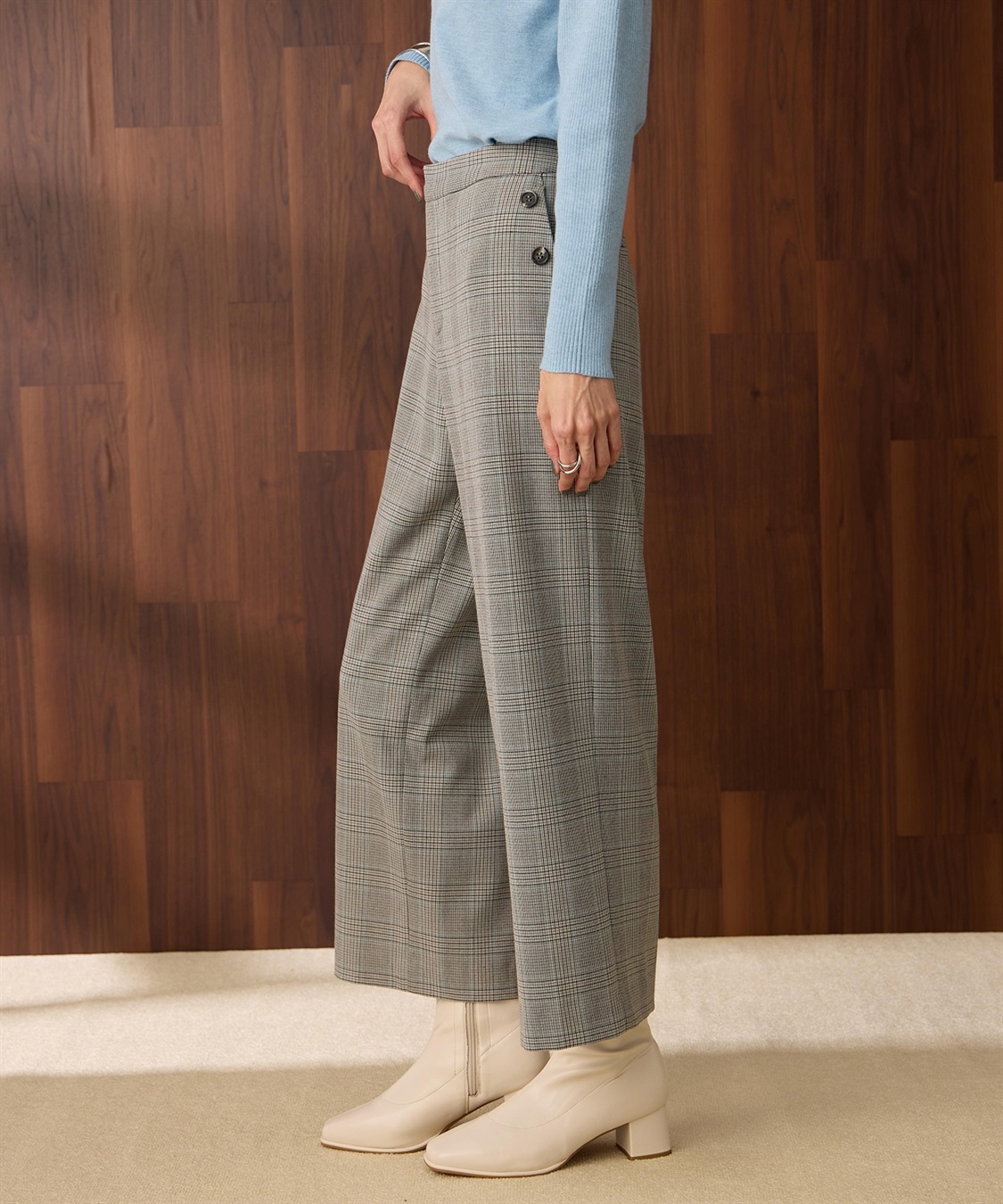 Petit Honfleur 裏起毛パンツ_sub_2