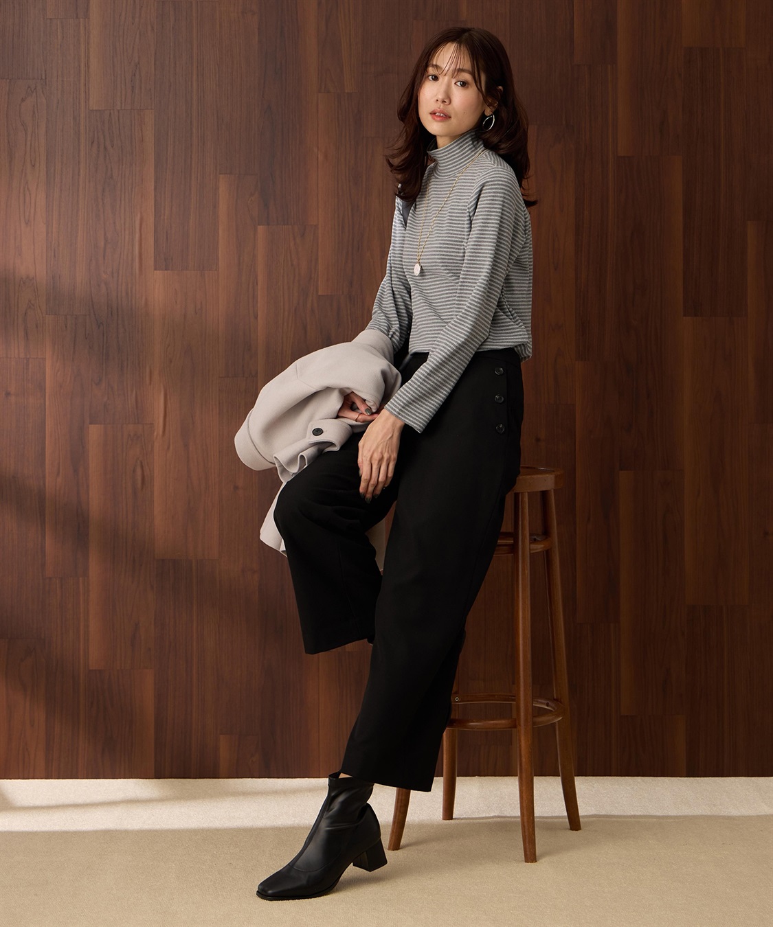 裏起毛パンツ Petit Honfleur｜クロスプラス公式通販サイト