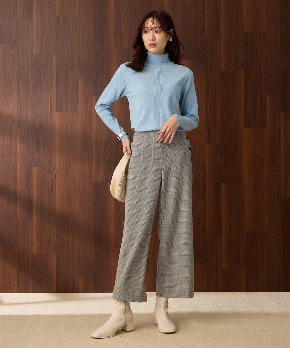 Petit Honfleur 裏起毛パンツ_sub_10