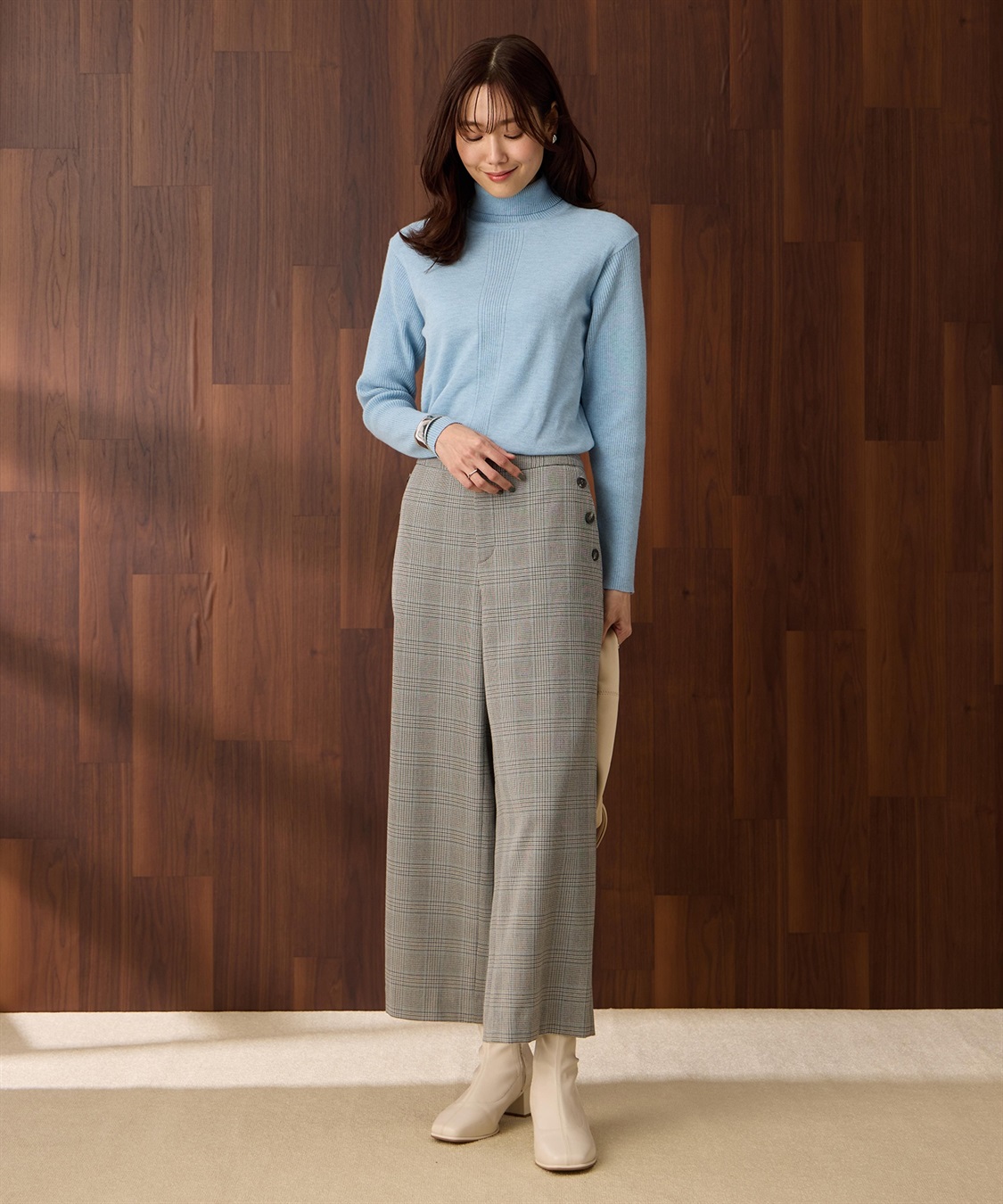 Petit Honfleur 裏起毛パンツ_sub_11