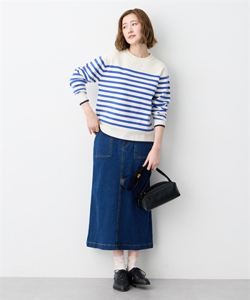 Petit Honfleur ストレッチデニムロングスカート【はっ水】_subthumb_10