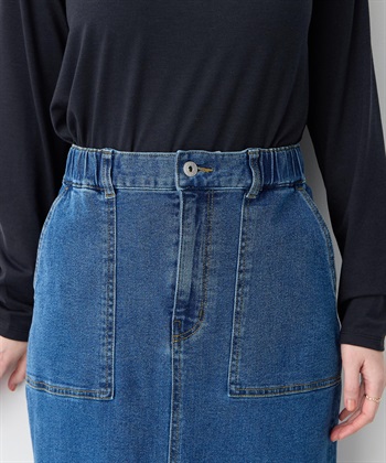 Petit Honfleur ストレッチデニムロングスカート【はっ水】_subthumb_19