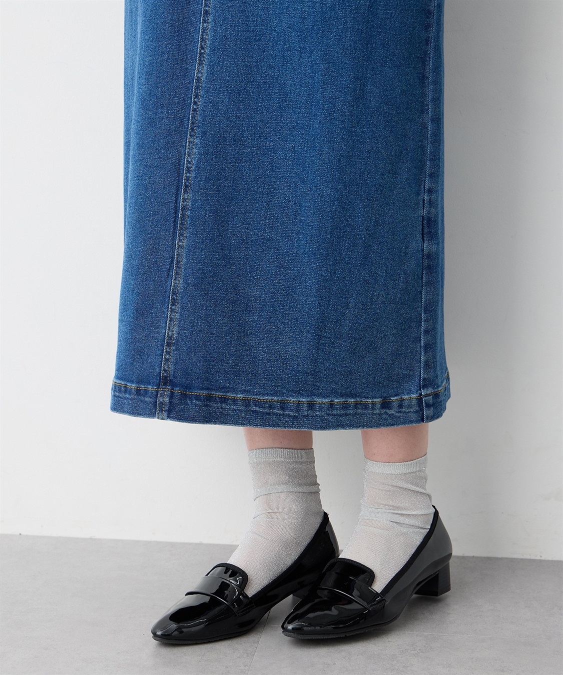 Petit Honfleur ストレッチデニムロングスカート【はっ水】_sub_22