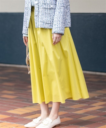 Petit Honfleur ギャザーフレアロングスカート【シワになりにくい】_subthumb_1