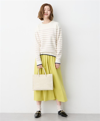 Petit Honfleur ギャザーフレアロングスカート【シワになりにくい】_subthumb_16