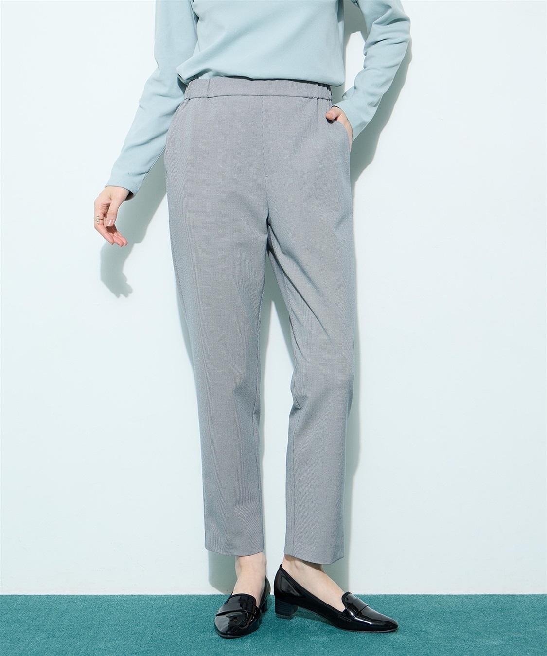 Petit Honfleur 【すご楽シリーズ】ストレッチテーパードパンツ_sub_7