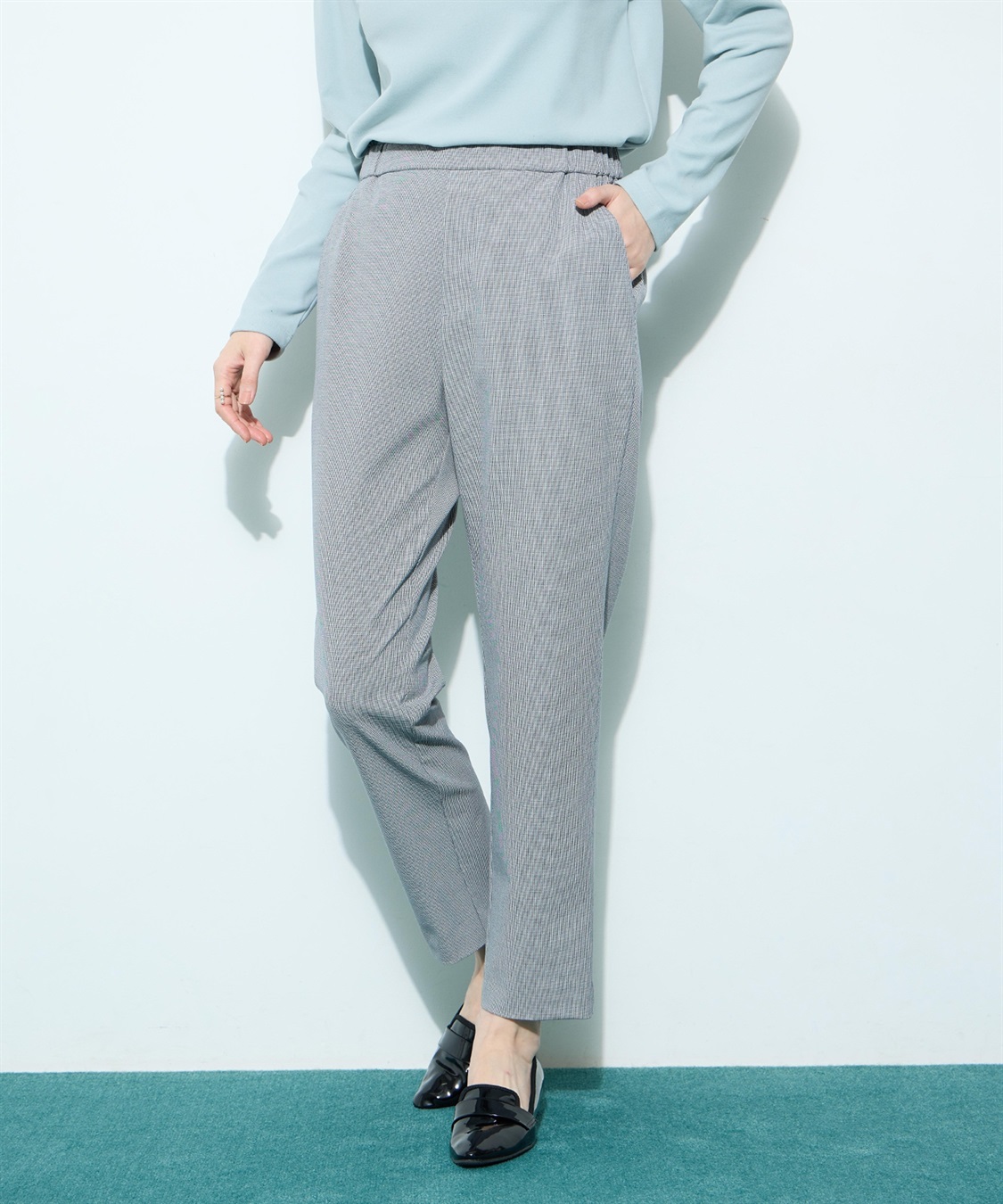 Petit Honfleur 【すご楽シリーズ】ストレッチテーパードパンツ_sub_8