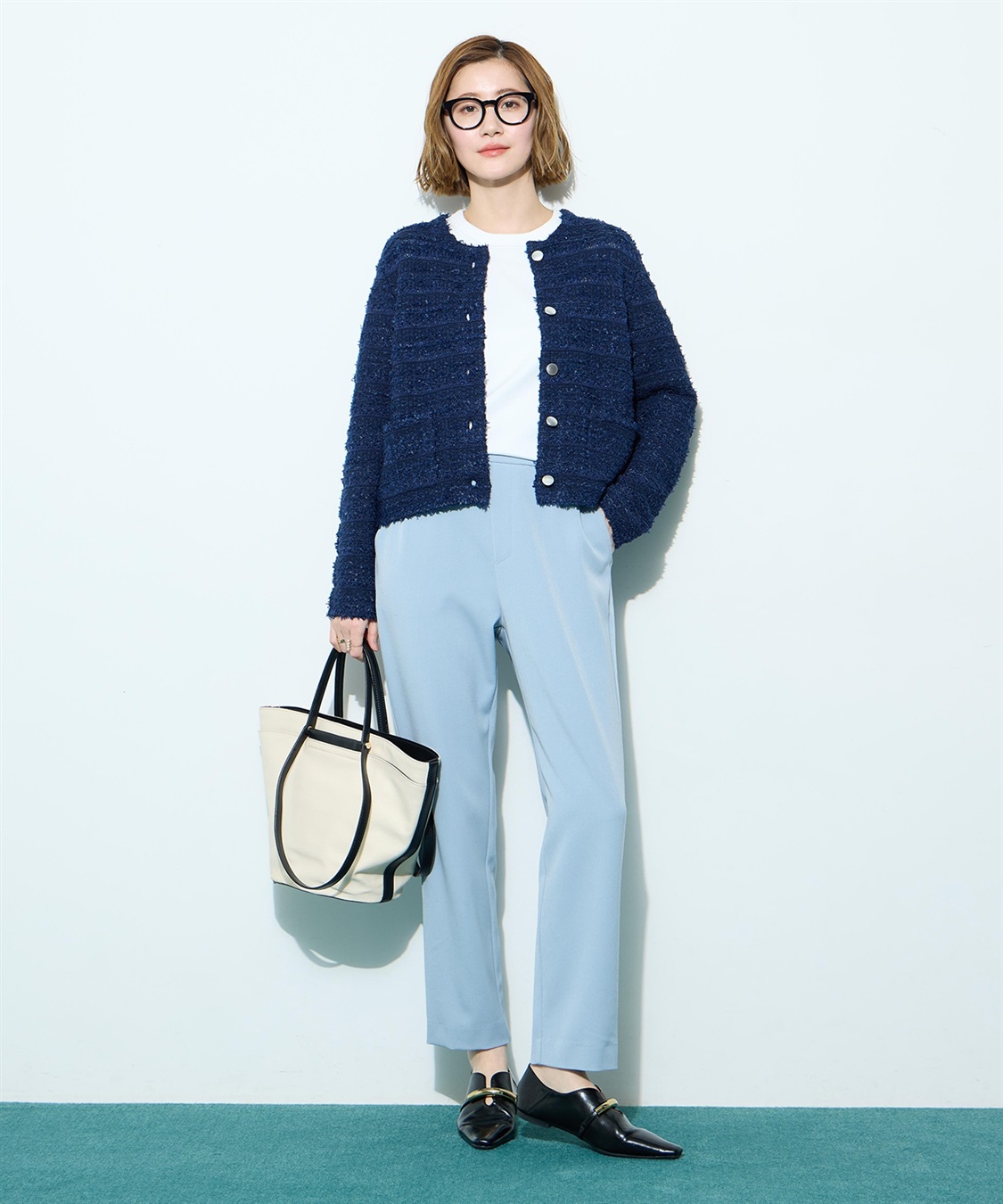 Petit Honfleur 【すご楽シリーズ】ストレッチテーパードパンツ_sub_13