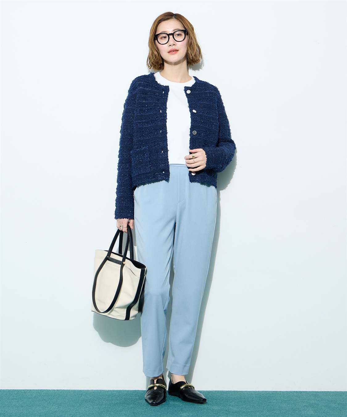 Petit Honfleur 【すご楽シリーズ】ストレッチテーパードパンツ_sub_14