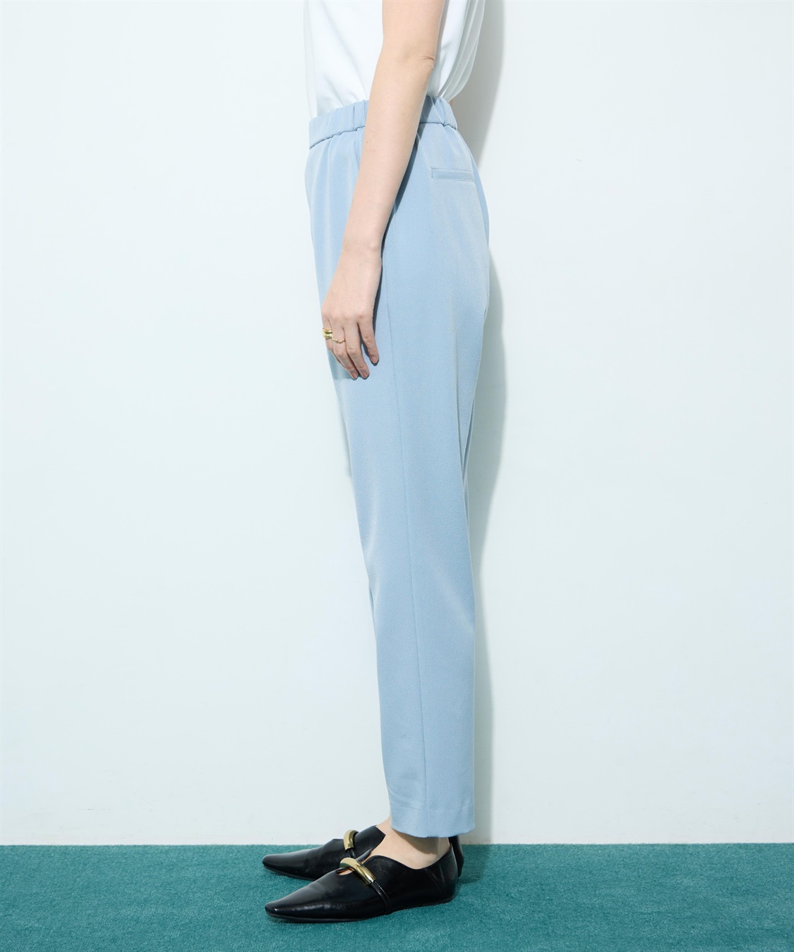 Petit Honfleur 【すご楽シリーズ】ストレッチテーパードパンツ_sub_15