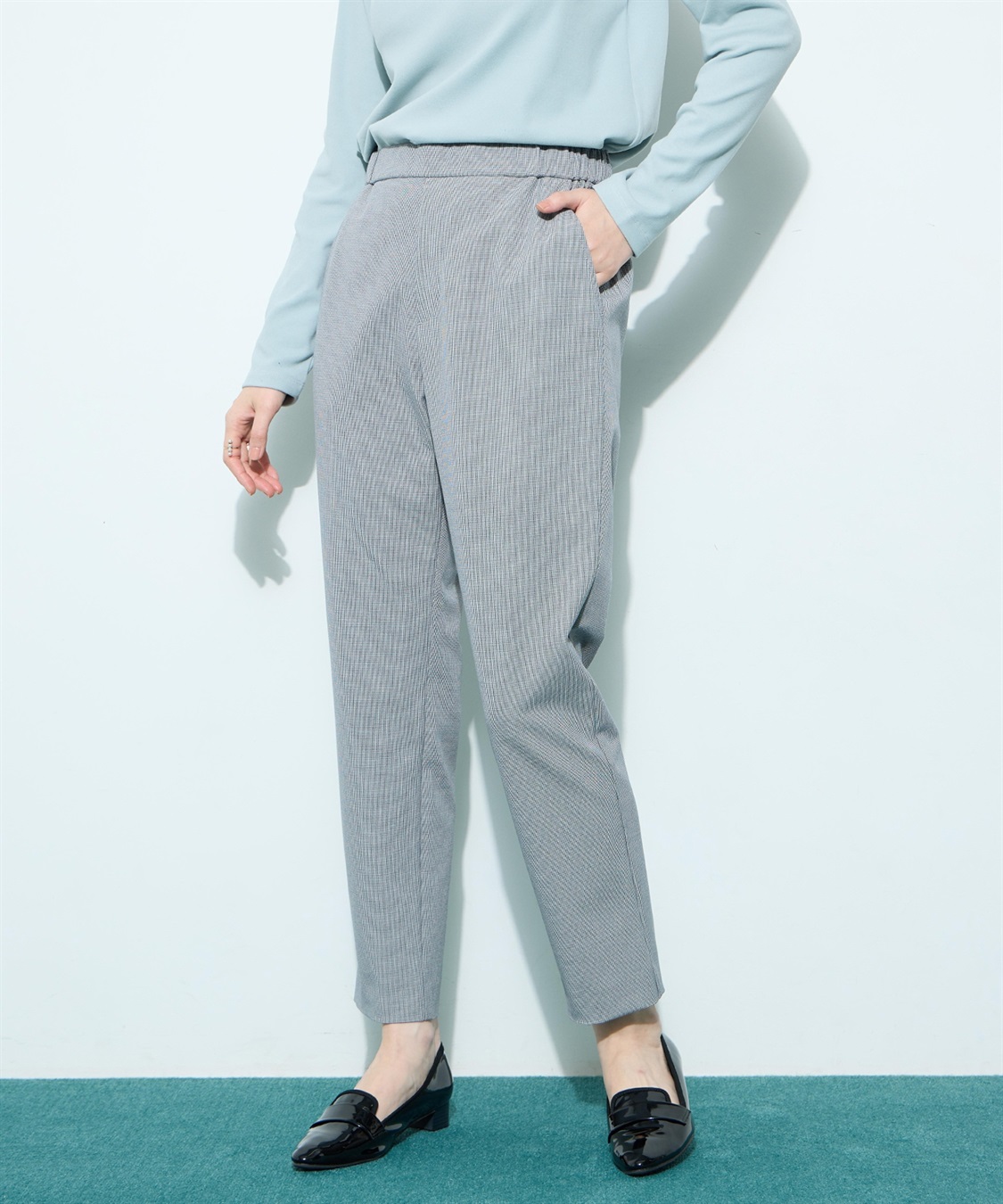 Petit Honfleur 【すご楽シリーズ】ストレッチテーパードパンツ_sub_18