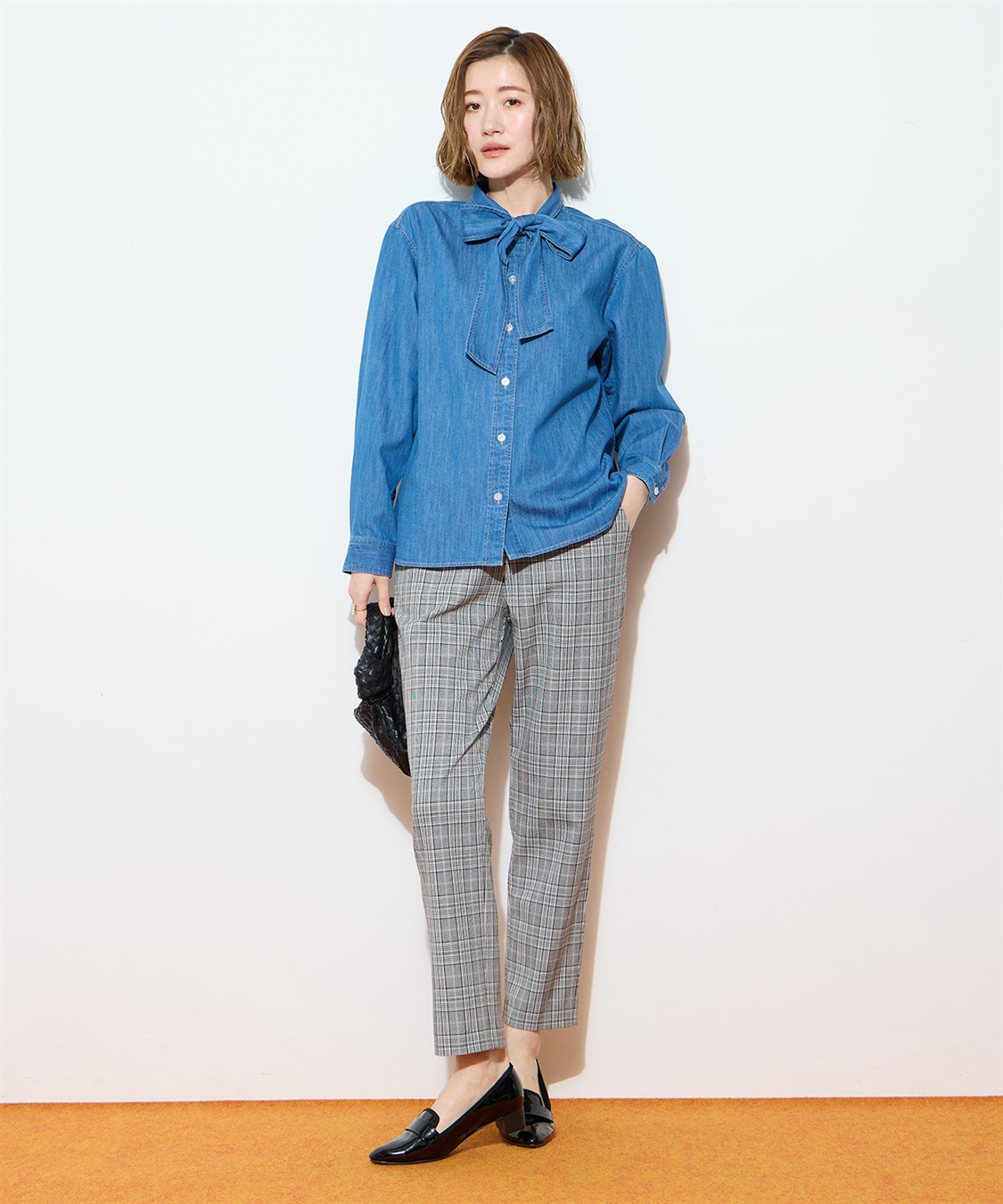 Petit Honfleur 【すご楽シリーズ】ストレッチテーパードパンツ_sub_20