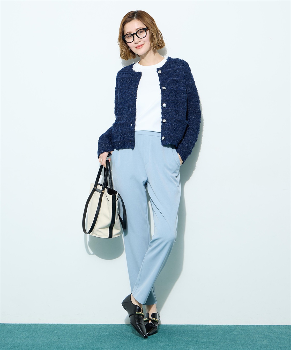 Petit Honfleur 【すご楽シリーズ】ストレッチテーパードパンツ_sub_21