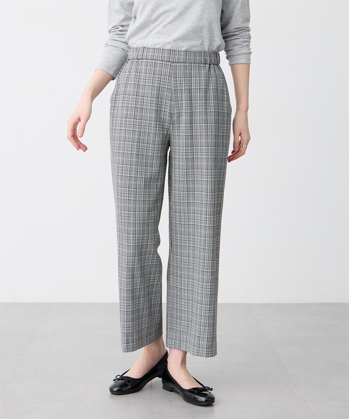 Petit Honfleur 【すご楽シリーズ】ストレッチワイドパンツ_sub_7