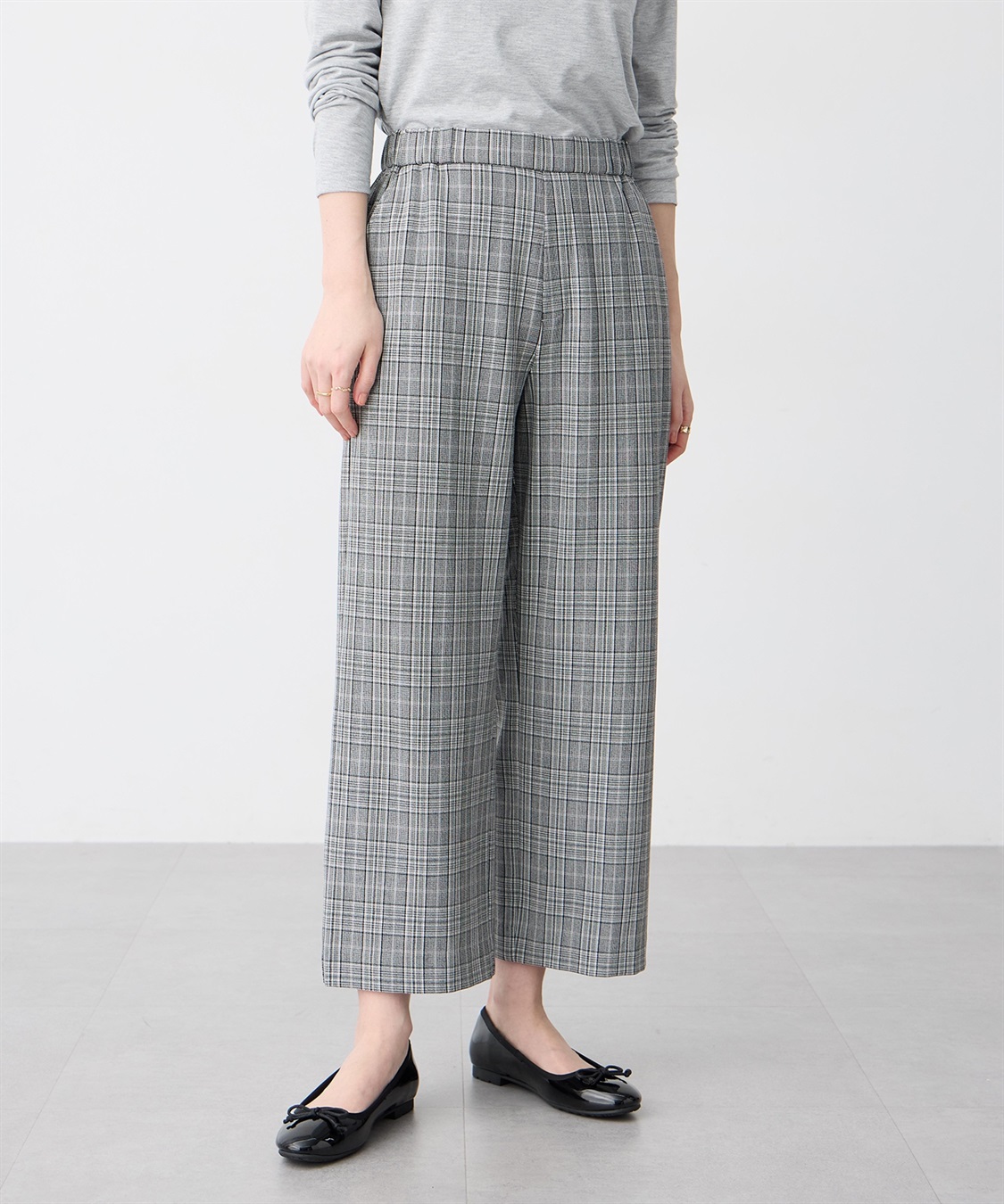 Petit Honfleur 【すご楽シリーズ】ストレッチワイドパンツ_sub_8