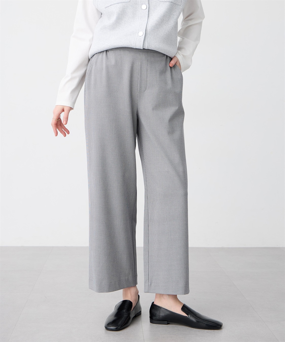 Petit Honfleur 【すご楽シリーズ】ストレッチワイドパンツ_sub_9