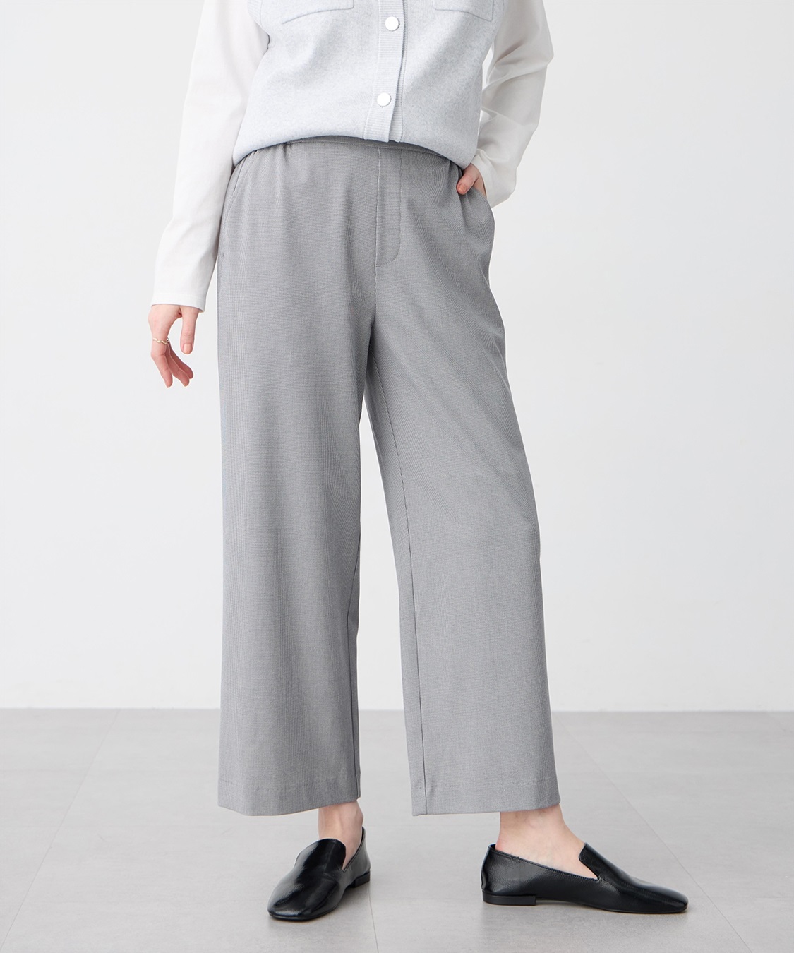 Petit Honfleur 【すご楽シリーズ】ストレッチワイドパンツ_sub_10