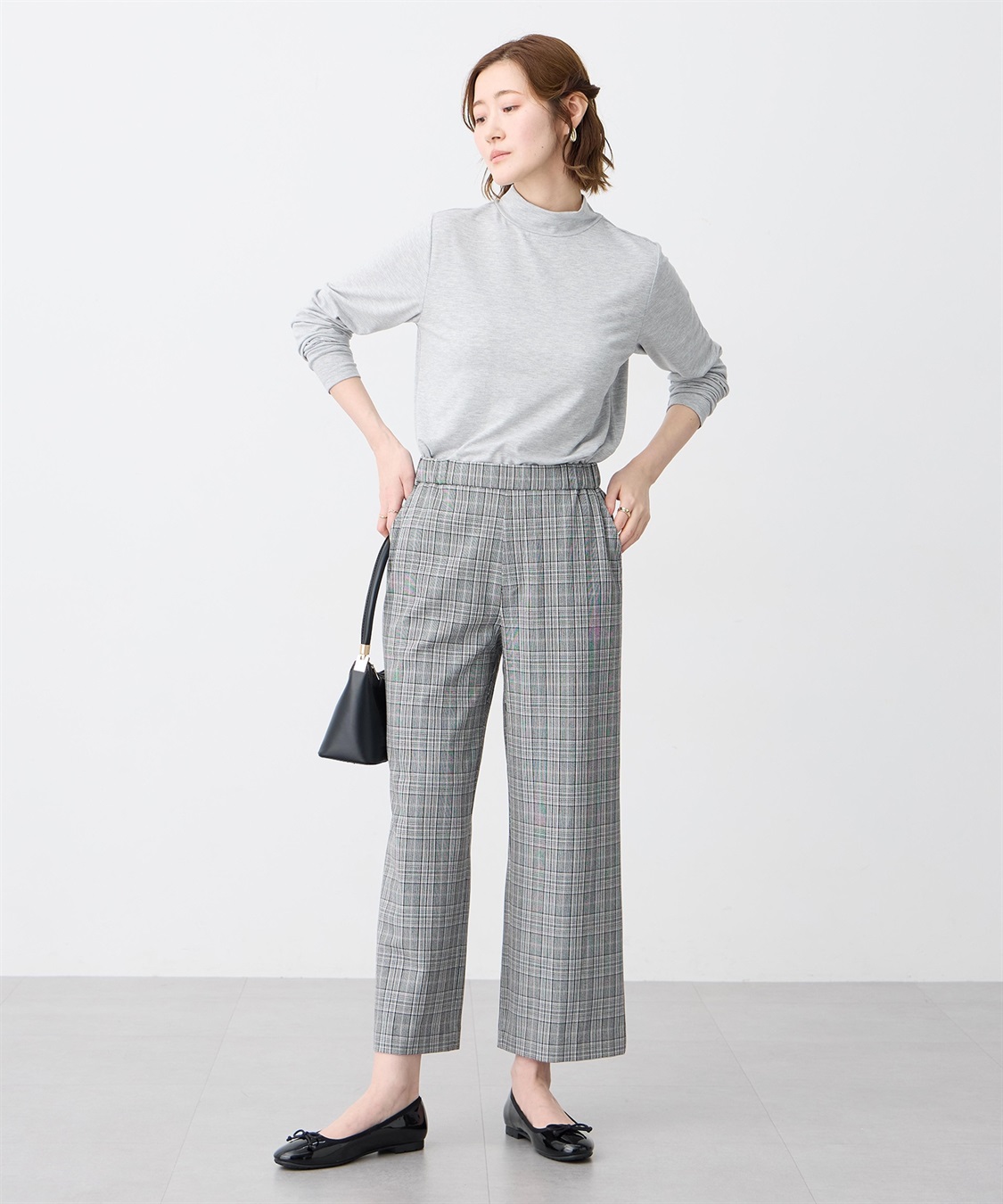 Petit Honfleur 【すご楽シリーズ】ストレッチワイドパンツ_sub_16