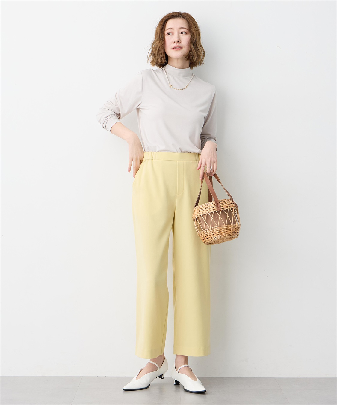 Petit Honfleur 【すご楽シリーズ】ストレッチワイドパンツ_sub_22