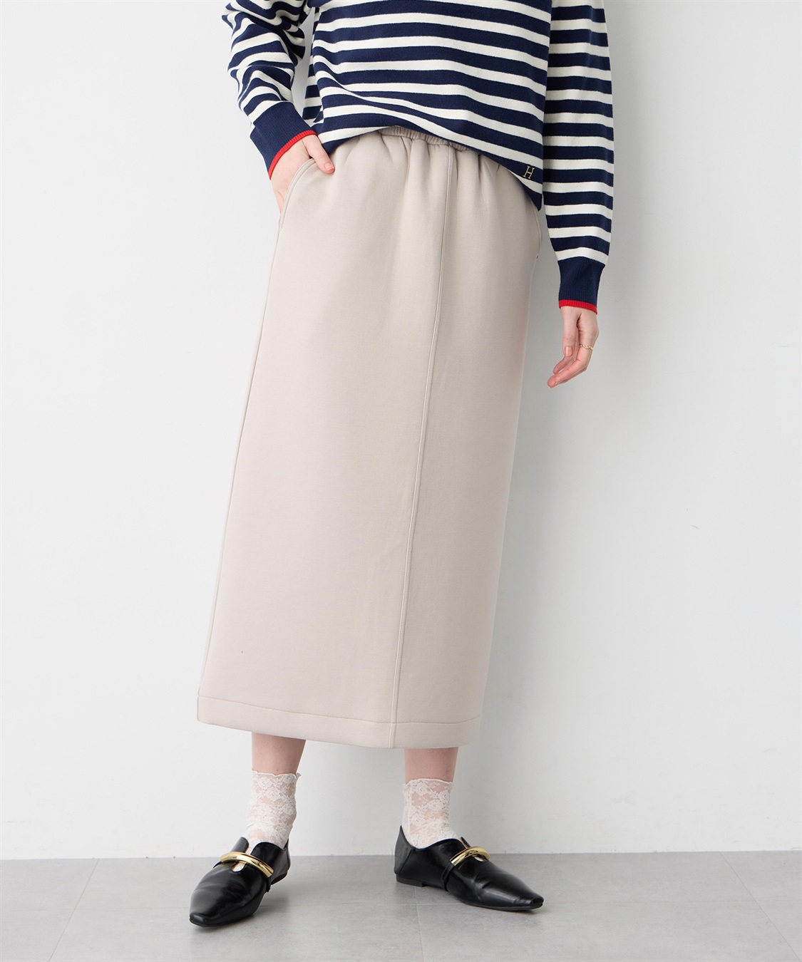 Petit Honfleur ダンボールナロースカート_sub_8