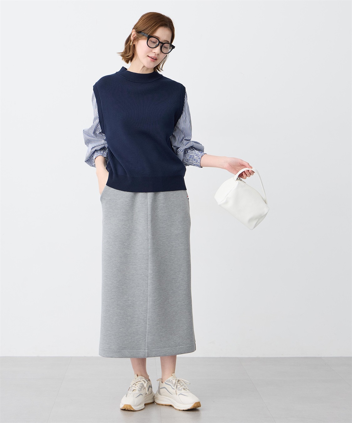 Petit Honfleur ダンボールナロースカート_sub_14