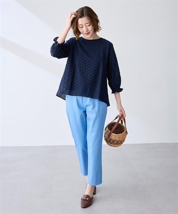 Petit Honfleur 【すご楽シリーズ】ストレッチテーパードパンツ【後ろウエストゴム】_subthumb_12