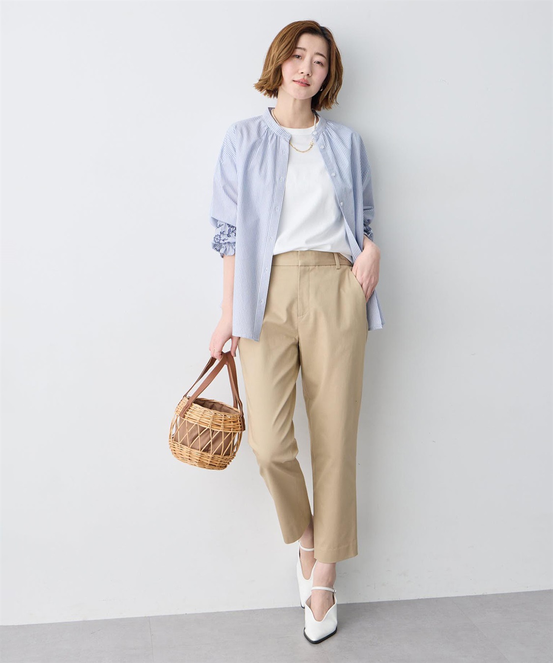 Petit Honfleur 【すご楽シリーズ】ストレッチテーパードパンツ【後ろウエストゴム】_sub_16