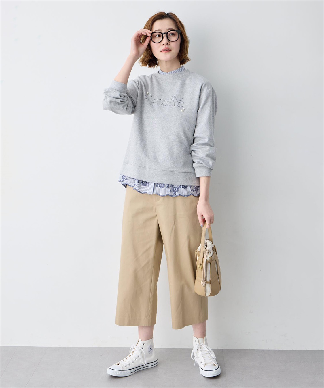 Petit Honfleur ストレッチクロプトパンツ【後ろウエストゴム】_sub_8