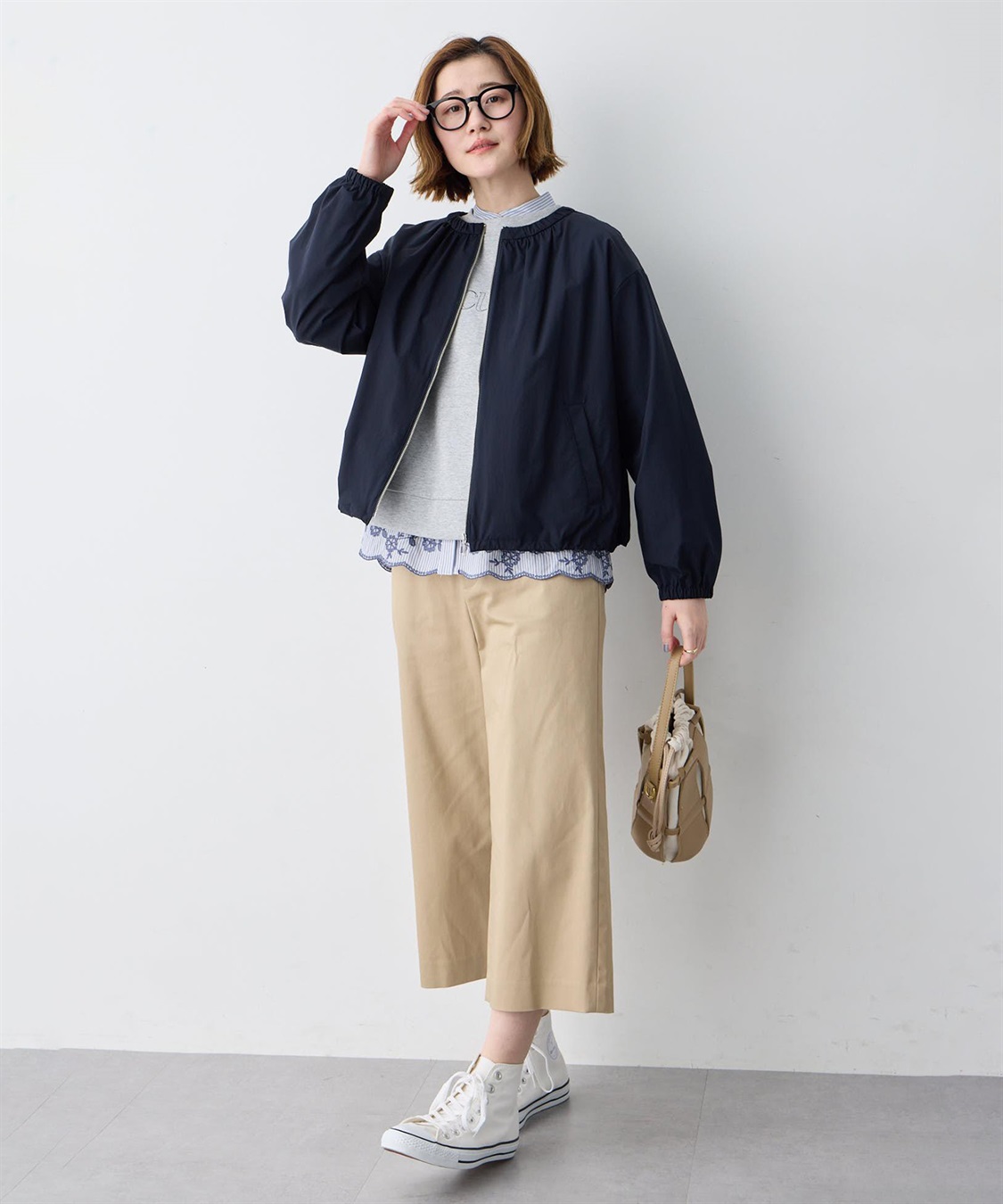 Petit Honfleur ストレッチクロプトパンツ【後ろウエストゴム】_sub_9