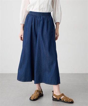 Petit Honfleur デニムワイドPTガウチョパンツ【すご楽】_subthumb_1