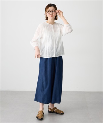 Petit Honfleur デニムワイドPTガウチョパンツ【すご楽】_subthumb_5