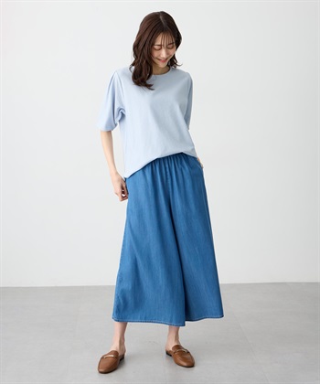 Petit Honfleur デニムワイドPTガウチョパンツ【すご楽】_subthumb_6