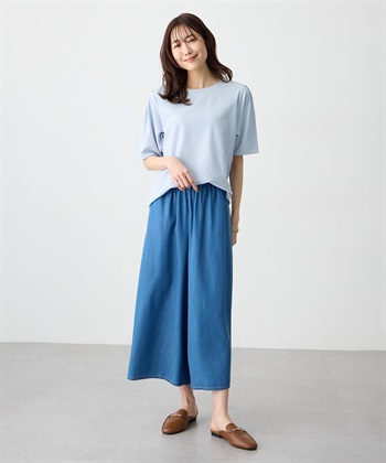 Petit Honfleur デニムワイドPTガウチョパンツ【すご楽】_subthumb_9