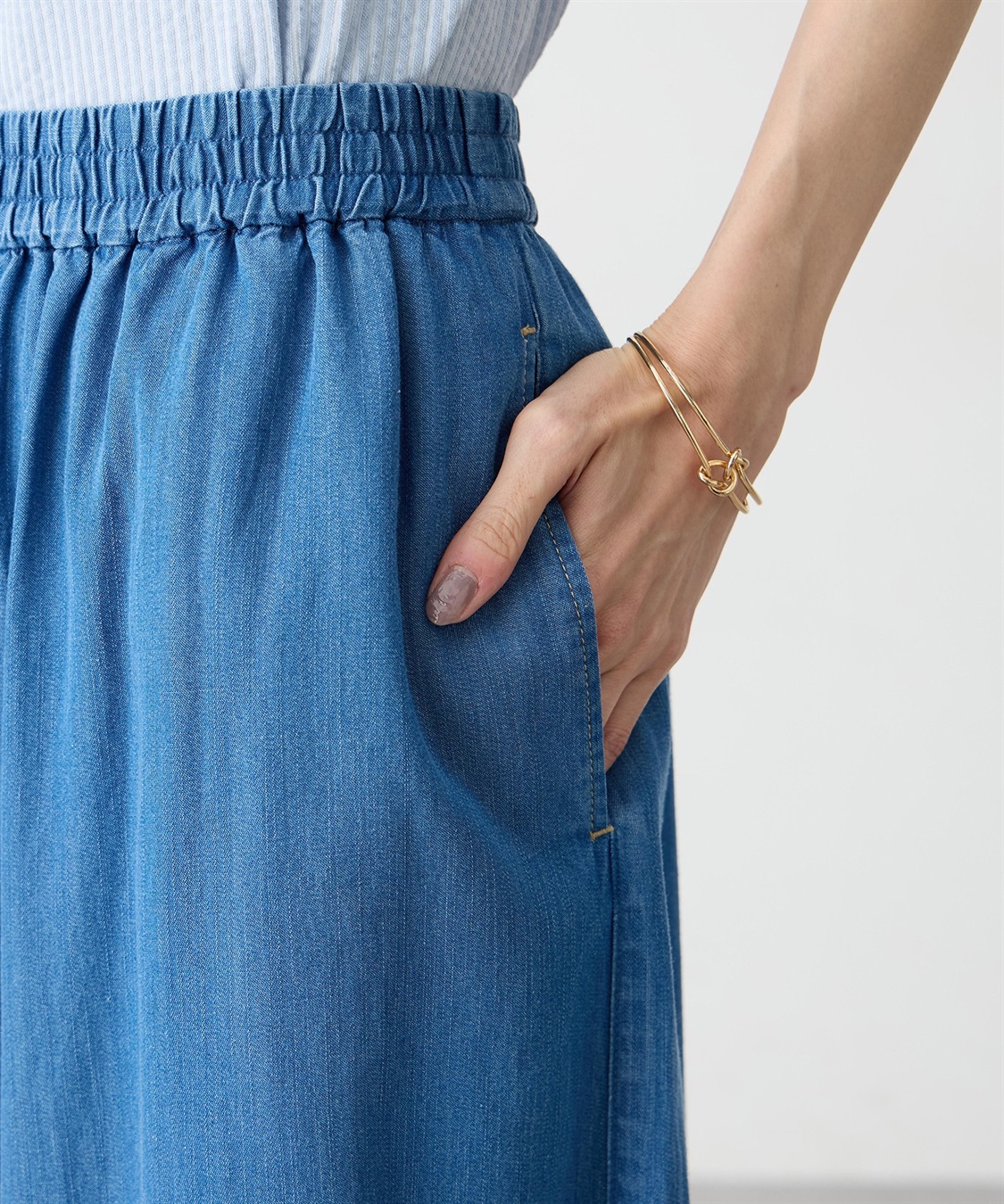 Petit Honfleur デニムワイドPTガウチョパンツ【すご楽】_sub_11