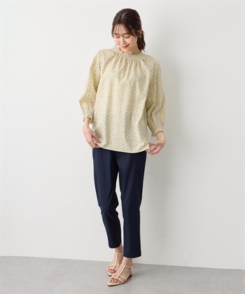 Petit Honfleur 【すご楽シリーズ】バーズアイストレッチテーパードパンツ【後ろウエストゴム】_subthumb_9